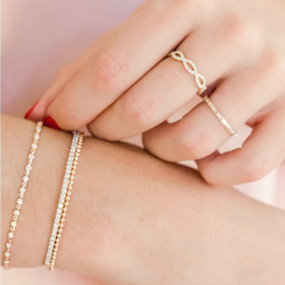 Dana Rebecca Sophia Ryan Infinity Ring size 6 - Picture 2 of 3